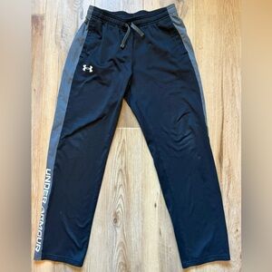Under Armour Black and Gray Kids Sweatpants